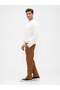 Men's Orange Gapflex Straight Fit Khaki Pants - 4