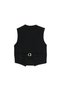 Boy's Black Tuxedo Suit with Shawl Collar Vest - 4