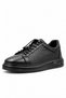 Genuine Leather Black Men's Casual Shoes – Orthopedic, Ultra Comfortable, Smart Lace-Up, Daily Sneaker
