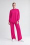 Chiffon Flounce Sports Set Fuchsia
