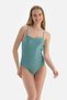 Mint Green Thin Strap Back Detailed Swimsuit