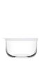Duo Glass Storage Container Set of 3 Small Size 380 ml with White Plastic Lid (Breakfast) - 2