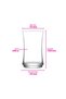Lune Glass Soft Drink Cup Set of 6 365 ml (Large Water/Cocktail Glass) - 7