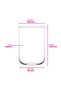 Duo Glass Storage Container Set of 2 Large Size 1000 ml White Plastic Lid - 5