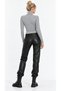 Gray Melange Turtleneck Knitted Blouse - 2