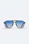 Silver Square Frame Polarized Sunglasses B008804