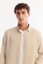 Men's Beige Buttoned Collar Soft Touch Regular Fit Shirt A52Y2061 - 5