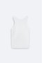 Men's White Cotton Basic Regular Fit Undershirt B009540 - 2