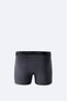 Men's Anthracite Patterned Cotton Single Regular Fit Boxer A51Y9504 - 3