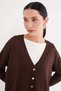 Jacquard V-Neck Buttoned Cardigan - 2