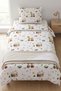 Chinese Dumpling Patterned Single Duvet Cover Set |   1 Piece 160 × 220 cm Duvet Cover |   1 Piece 50X70 cm Pillowcase - 2