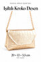 Women's Shoulder Bag with Chain Strap, Mini Evening Dress and Event Bag - 5