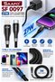 SF0097 27W Type-C to Lightning Fast Charging Cable 1 Meter - Black - 4