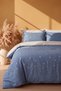 Ceria Klein Embroidered 100% Cotton Double Duvet Cover Set - 6 Piece Dowry Set