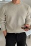Men's Crew Neck Slim Fit Knitwear Sweater