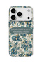 iPhone 18 Pro Max Compatible Blue Flower Prayer Printed Transparent Phone Case