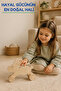 Wooden Rabbit Toy Natural Handmade Paintable Educational Toy + 6-Piece Paint Set Gift - 2