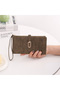 Khaki Color New Design Soft Texture Wrist Strap Wallet