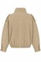4987 Women's Gabardine Stand Collar Pocket Bomber Jacket Antique Mink - 3