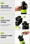 Leak proof Stainless Steel Water Bottle with Straw, Lid & Handle,750ML, Double Wall Vacuum Flask, Keeps Hot & Cold 6-12hrs, One-Hand Operation Lid, Safety Lock System - 5