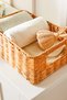 Children's Room Washable Beige Pp Rattan Closet Laundry Toy Organizer Storage Basket Organizer 30X20X11 - 3