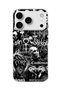 iPhone 18 Pro Max Compatible Gothic Music Collage Printed Transparent Phone Case