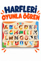 Wooden Turkish Alphabet 29 Letter Educational Puzzle – Learning the Alphabet, Matching Letters, Making Bultak