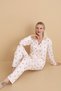 Mirano 9803 Şardonlu Soft Winter Buttoned Teddy Bear Patterned Women's Pajama Set - 6