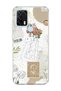 General Mobile Gm 21 Pro Compatible Flower Headed Woman Collage Printed Transparent Phone Case