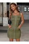 Rochie mini, verde - 2