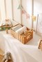 Children's Room Washable Beige Pp Rattan Closet Laundry Toy Organizer Storage Basket Organizer 30X20X11 - 2