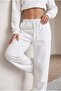 Women's Winter 3-Thread Fleece-Lined Baggy Leg Sweatpants - 3