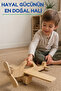 Wooden Airplane Toy Natural Handmade Paintable Educational Toy + 6-Piece Paint Set Gift - 2