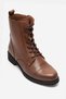 Women's Thick Soled Lace-Up Casual Boots Real Leather Lyra Taba - 2
