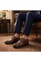 Men's Tan Matte Leather Lace-Up Poly Sole Jean Pants Classic Shoes Suitable for Bridal Suits and Suit Bottoms - 8