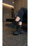 1950811 black genuine nubuck leather women's boots - 3