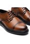 Men's Tan Matte Leather Lace-Up Poly Sole Jean Pants Classic Shoes Suitable for Bridal Suits and Suit Bottoms - 2