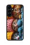 Samsung Galaxy S25 Plus Compatible Printed, Matte Black, Soft Silicone, Protective, Shock-Absorbing Cover, Case