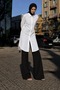 Women's Long Hijab Tunic Comfortable White Shirt - 3