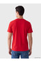 Vizyon New Season Red Crew Neck Printed Men's T-Shirt - 3