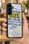 Samsung Galaxy S25 Plus Compatible Printed, Matte Black, Soft Silicone, Protective, Shock-Absorbing Cover, Case - 6