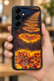 Samsung Galaxy S25 Plus Compatible Printed, Matte Black, Soft Silicone, Protective, Shock-Absorbing Cover, Case - 6