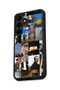 Samsung Galaxy S25 Plus Compatible Printed, Matte Black, Soft Silicone, Protective, Shock-Absorbing Cover, Case - 5