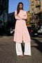 Women's Long Hijab Tunic Comfortable Powder Shirt - 5