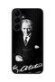 Samsung Galaxy S25 Plus Compatible Printed, Matte Black, Soft Silicone, Protective, Shock-Absorbing Cover, Case