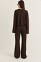 Women's Bitter Coffee Boat Neck Loose Blouse High Waist Spanish Flare Pants Modal Basic Set 12281 60286556 - 7