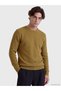 Vizyon New Season Yellow Crew Neck Men's Knitwear Sweater