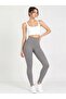 Sports Leggings - Gray - High Waist