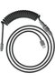 Coiled Cable - Durable Coiled Cable, Stylish Design, 5-Pin Aviator Connector, USB-C to USB-A