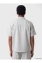 Özmarka New Season Gray Loose Fit Gabardine Men's Shirt - 4